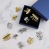 12 Pieces 3 Sizes Slide Clasp Lock for Necklace