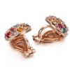 Yoursfs Clip On Earrings for Women Multicolor Crystal