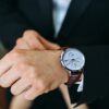 Adam Gallagher Wrist Watch with Brown Leather Strap