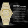 Luxury Mens/Womens Unisex Crystal Watch Bling Iced-Out