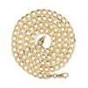 Nuragold 10k Yellow Gold Solid 7mm Cuban Chain