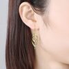 Gold Earrings for Women Classic Twist Wave Earrings