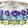 925 Sterling Silver Genuine Birthstone African Amethyst