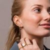 Dainty Gold Snake Ear Cuff – 18K & 14K Gold Twist Serpent Ear Wrap, Non-Pierced Elegant Jewelry