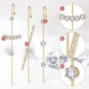 Ear Cuff Wrap Crawler Hook Earrings Rhinestone Hook