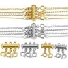 Layered Necklace Spacer Clasp, 6 Pieces