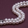 JYX Pearl Necklace Classic Near-Round White Cultured Freshwater Pearls