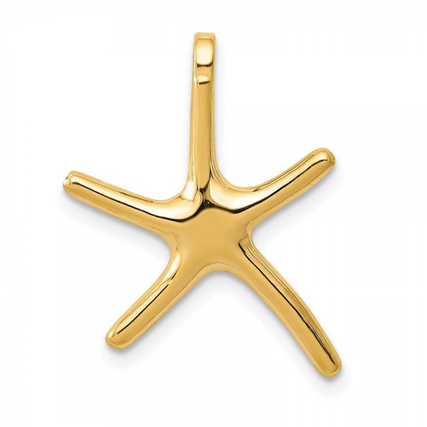 14k Yellow Gold Starfish Necklace Chain