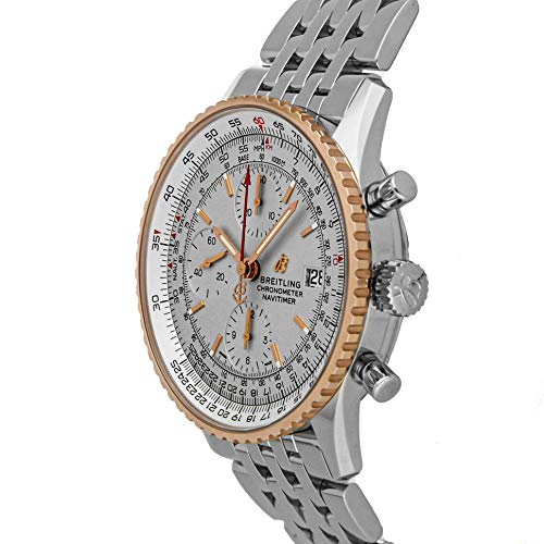Silver Dial Mens Watch Automatic Breitling Navitimer Mechanical