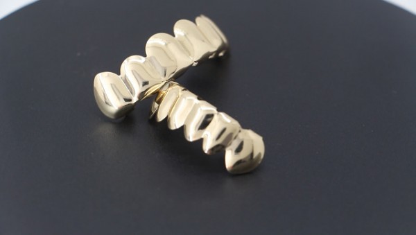 14k Gold Teeth Grillz Top Bottom Grills Set