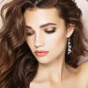 Swarovski Crystal 18K White Gold Drop Earrings