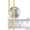 Nuragold 14k Yellow Gold 4mm Solid Chain Bracelet