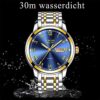 Elegance in Time: Men's Stainless Steel Luminous Quartz Watch