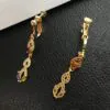 CZ Buckle Earring Cubic Zirconia Clip On Earrings