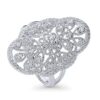 BERRICLE Rhodium Plated Sterling Silver Cubic