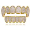 LuReen Gold Teeth Grillz Pave CZ Vampire Fangs Grillz for You