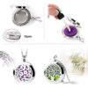 RoyAroma 2PCS Aromatherapy Essential Oil Diffuser Necklace