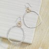 Silpada 'Dynamic Duo' Double Circle Drop Earrings
