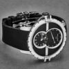 Jaquet Droz Black Dial Rubber Strap Swiss Automatic Watch