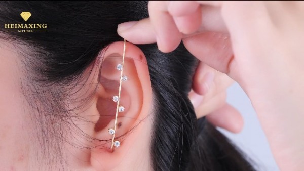 Earrings Gold Hypoallergenic Piercing Ear Wrap