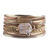 Pearl Leather Cuff Bracelet Multi Strand Wrap Bracelets