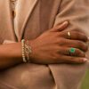 5-Piece Chain Link Bracelet Set for Women - 14K Gold