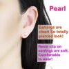 2 Pairs Invisible Clip on Earrings for Women