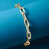 Ross-Simons Italian 14kt Yellow Gold Oval Paper Clip Link Bracelet