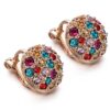 Yoursfs Clip On Earrings for Women Multicolor Crystal