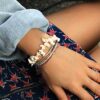 Adjustable Handmade Crystal Seed Beaded Bracelets in Majestic Purple! ??