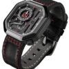 Agelocer Men's Fashion Punk Stainless Steel Mechanical Square