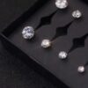 Helix Cubic Zirconia Hypoallergenic Stud Earrings