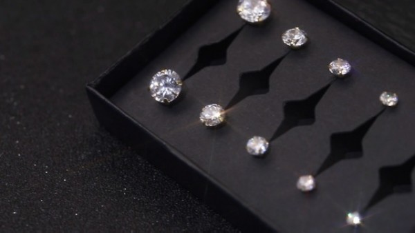 Helix Cubic Zirconia Hypoallergenic Stud Earrings
