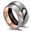 ANAZOZ Hers & Women's for Real Love Heart Promise Ring