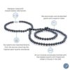 THE PEARL SOURCE 14K Gold 7.0-7.5mm Round Genuine Black