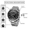 30M Waterproof BENYAR Chronograph Wrist Watch for Men