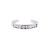 Silver With Rhodium Finish Shiny Cuff Type Toe Ring