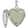 925 Sterling Silver Tri Color Mother Love Heart Photo Locket Pendant Necklace - A Timeless Gift of Love and Style ?