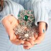 Bling Jewelry Large Frozen Winter Silver Plated Brass