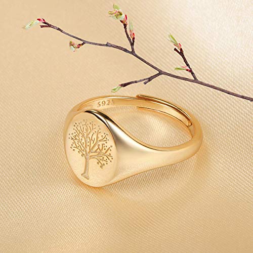YeGieonr Handmade Flower Signet Ring