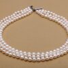 JYX Pearl Triple Strand Necklace AA+ Quality