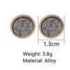 Lullabb's Crystal Druse Stud Earrings – 6 Pairs of Hypoallergenic Shimmer for Every Occasion
