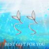 Mermaid Earrings Climber Sterling Silver Ear Crawler Wrap