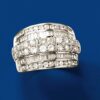 Ross-Simons 2.00 ct. t.w. Round and Baguette Diamond Multi-Row Ring