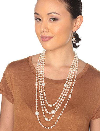 HinsonGayle"Destiny" Handcrafted 4-Strand Pearl Necklace