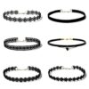 6 PCS Choker Necklaces Black Velvet