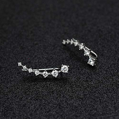 Hoop Climber Cartilage Earrings with Cubic Zirconia