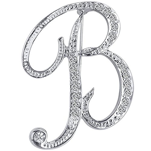 ANTOLL B Initial Letters Brooch For Women