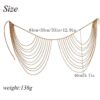 Rhinestone Body Chain Crystal Sexy Layered Waist Chain