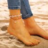 Rope Shell Clamshell Pendant Anklet Stylish Fashion Jewelry